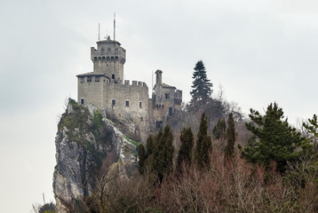 Fototapeta na wymiar De La Fratta or Cesta tower, San Marino