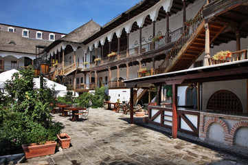 Historic Manuc's Inn in Bucharest. Romania