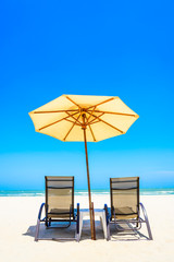 Umbrella beach chair