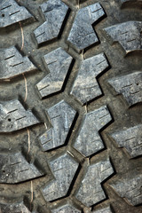 close up car tire texture