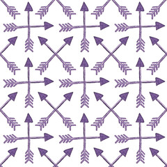 Pattern with crossed ethnic arrows.Vector illustration
