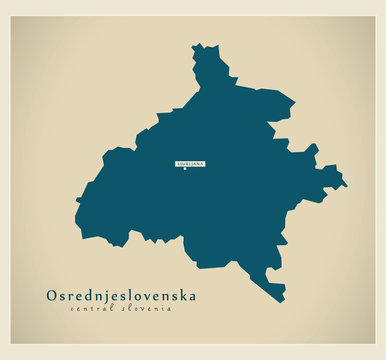 Modern Map - Osrednjeslovenska SI