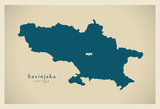 Modern Map - Savinjska SI