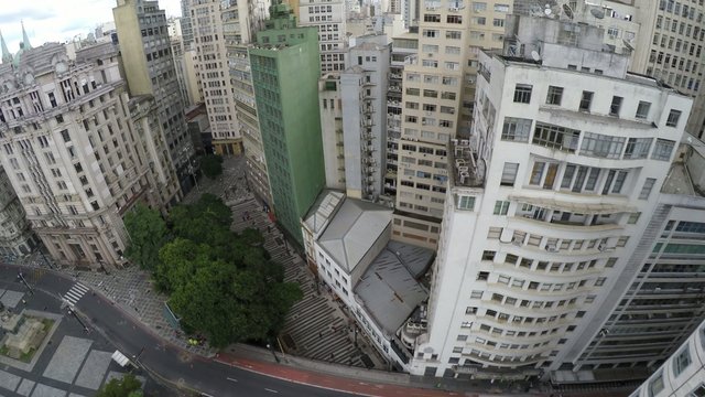 Aerial View of Sao Paulo Downtown City, Brazil
