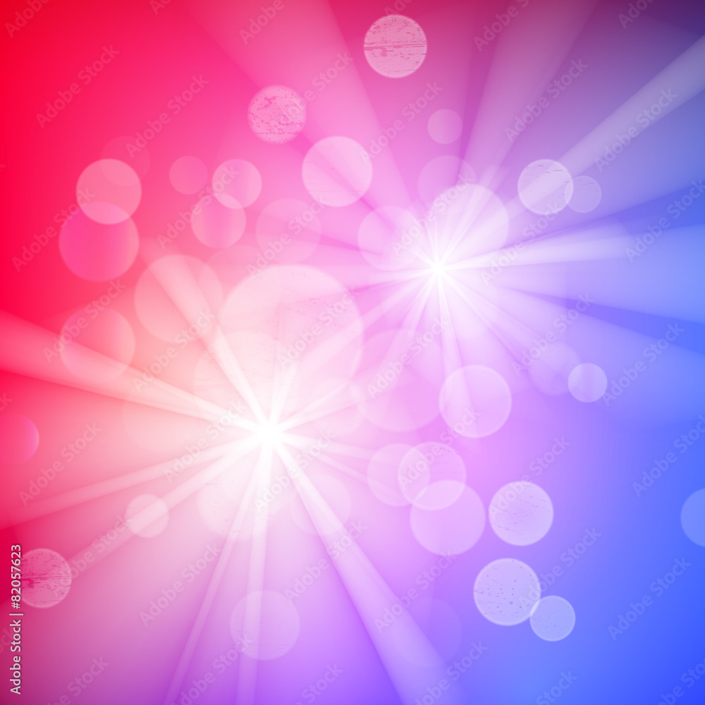 Aufkleber Abstract bokeh sparkles on blurred background