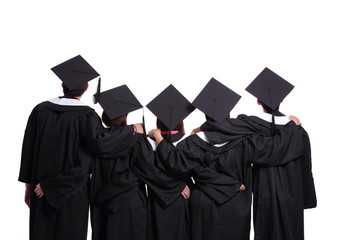 graduate students looking up