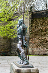 Robin Hood Statue, near Nottingham Castle.