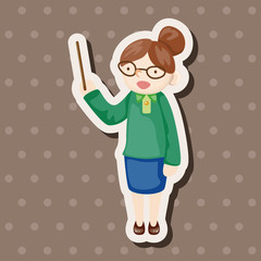 Office worker theme elements