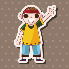 hip hop dancer theme elements