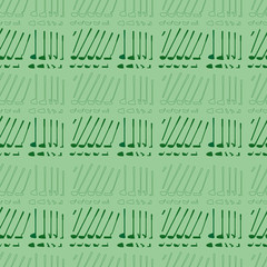Golf sport clubs texture vector.