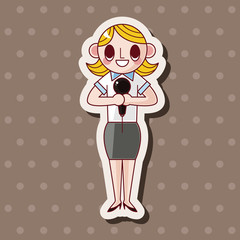 Office workers theme elements