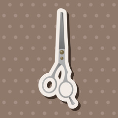 hair products theme scissors elements