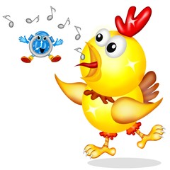 gallo sveglia all'alba