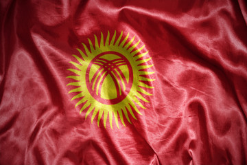 shining kyrgyz flag