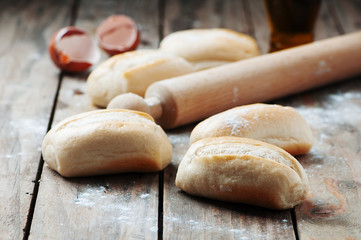 Homemade bread on the table
