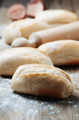 Homemade bread on the table