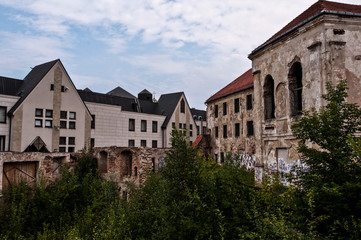 Fototapeta na wymiar Abandoned and Ruined Buildings