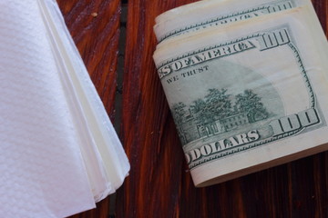 stack of dollars