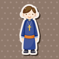 pastor and nun theme elements