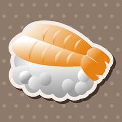 Japanese food sushi theme elements