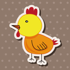 animal chicken cartoon theme elements