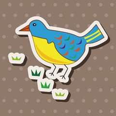 bird cartoon theme elements