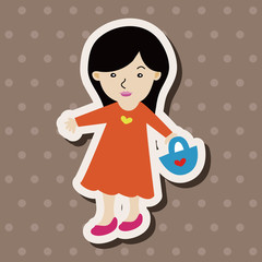 family girl character theme elements