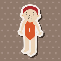 swimmer theme elements