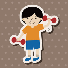 fitness trainer theme elements