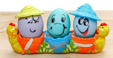 Obraz premium Eggs in the egg cup