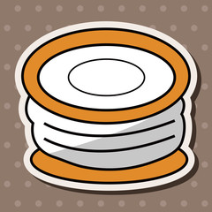 Fishing line theme elements