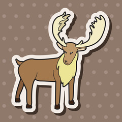 animal moose cartoon theme elements