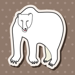 animal polar bear cartoon theme elements