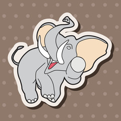 animal elephant cartoon theme elements