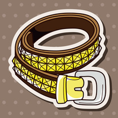 rock style belt theme elements