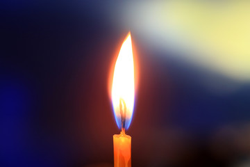 Flame of candle light