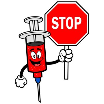 Syringe with Stop Sign