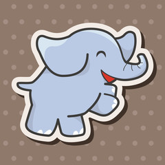 animal elephant cartoon theme elements