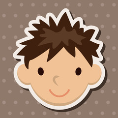 Obraz premium people character theme elements