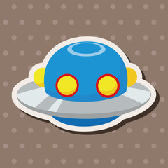 Space ufo theme elements