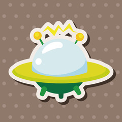 Space ufo theme elements