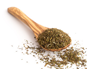 Esslöffel mit Bohnenkraut