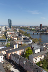 frankfurt am main germany with the main river
