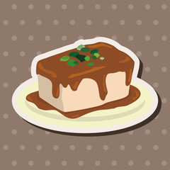 chinese food tofu theme elements