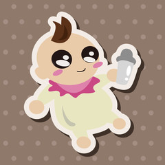 person character baby theme elements