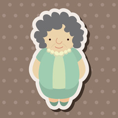 family grandmother character theme elements