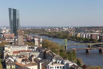 frankfurt am main germany with the main river