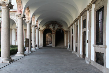 Milano; antico ospedale Ca' Granda, ora sede universit&agrave;