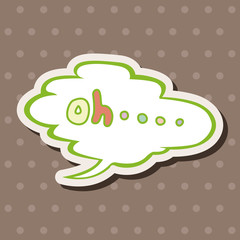 message word oh theme elements