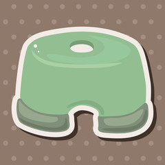 bathroom chair theme elements